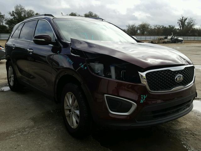 5XYPG4A3XHG260728 - 2017 KIA SORENTO LX PURPLE photo 1