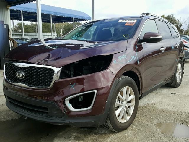 5XYPG4A3XHG260728 - 2017 KIA SORENTO LX PURPLE photo 2