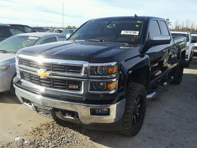 1GCVKSEC1EZ144061 - 2014 CHEVROLET SILVERADO BLACK photo 2