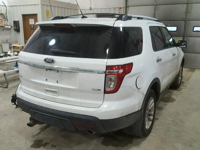 1FM5K8D82DGC11188 - 2013 FORD EXPLORER X WHITE photo 4