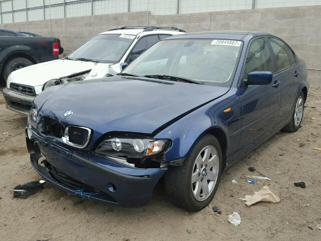 WBAET374X4NJ47424 - 2004 BMW 325 I BLUE photo 2