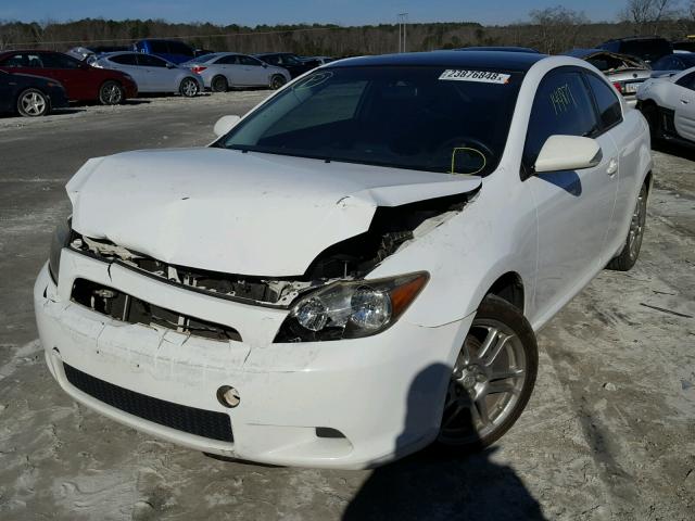 JTKDE177370147475 - 2007 TOYOTA SCION TC WHITE photo 2