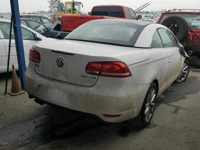 WVWBW8AH8DV008527 - 2013 VOLKSWAGEN EOS KOMFOR WHITE photo 4