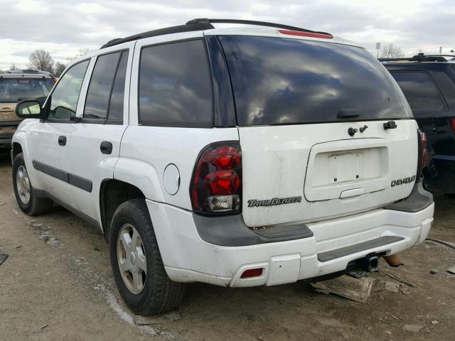 1GNDT13S132125276 - 2003 CHEVROLET TRAILBLAZE WHITE photo 3