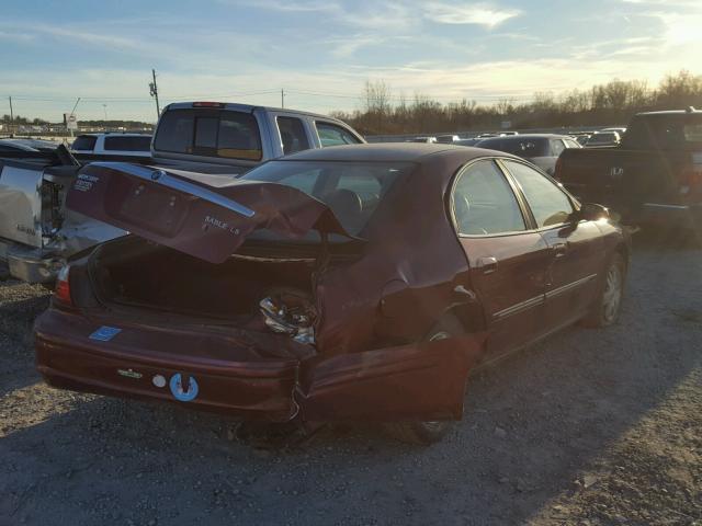 1MEFM55S94G604437 - 2004 MERCURY SABLE LS P MAROON photo 4