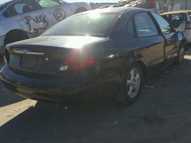 1FAHP53U73A234666 - 2003 FORD TAURUS SE BLACK photo 4