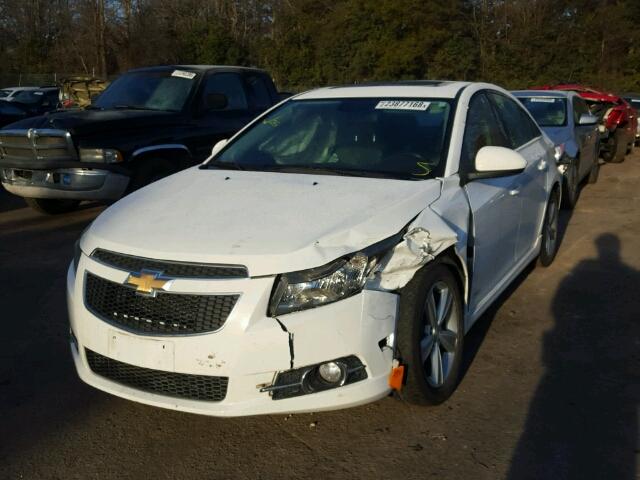 1G1PE5SB7D7272059 - 2013 CHEVROLET CRUZE LT WHITE photo 2