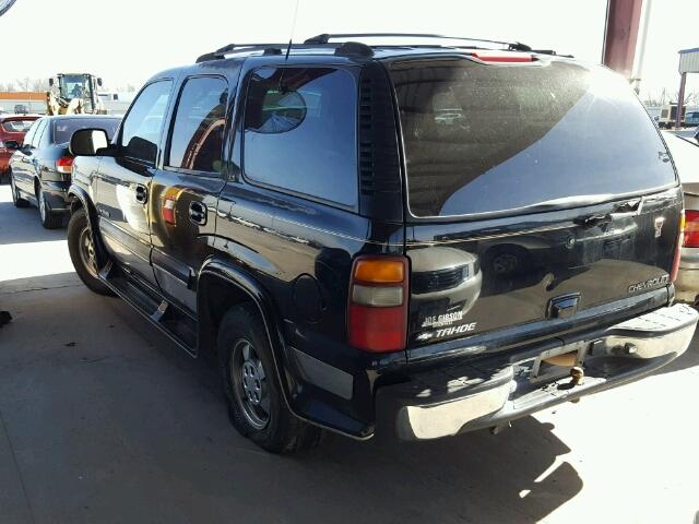 1GNEC13T4YJ179603 - 2000 CHEVROLET TAHOE C150 BLACK photo 3