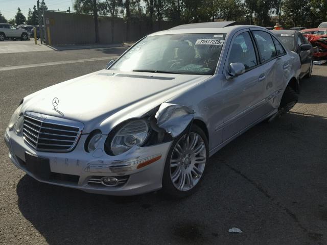 WDBUF56X78B309223 - 2008 MERCEDES-BENZ E 350 SILVER photo 2