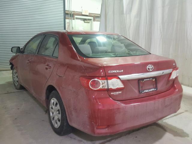 JTDBU4EE5BJ098903 - 2011 TOYOTA COROLLA BA RED photo 3