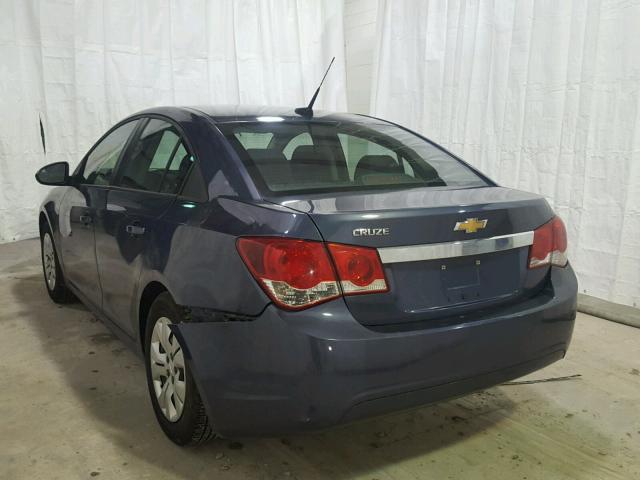 1G1PA5SG0E7256097 - 2014 CHEVROLET CRUZE LS BLUE photo 3