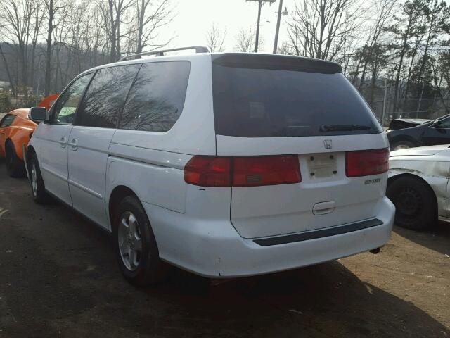 2HKRL1861YH517075 - 2000 HONDA ODYSSEY EX WHITE photo 3