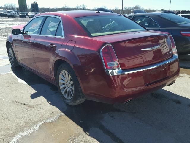 2C3CCAAG7DH577765 - 2013 CHRYSLER 300 RED photo 3