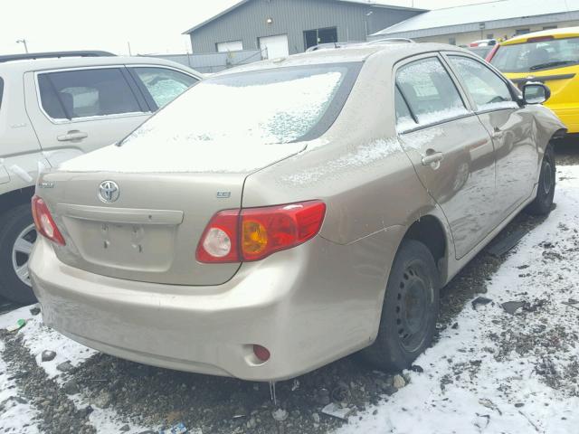 1NXBU4EE1AZ277173 - 2010 TOYOTA COROLLA BA TAN photo 4