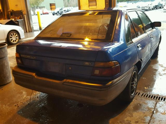 1FAPP14J1MW388321 - 1991 FORD ESCORT LX BLUE photo 4