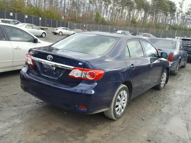 2T1BU4EE3DC047852 - 2013 TOYOTA COROLLA BA BLUE photo 4