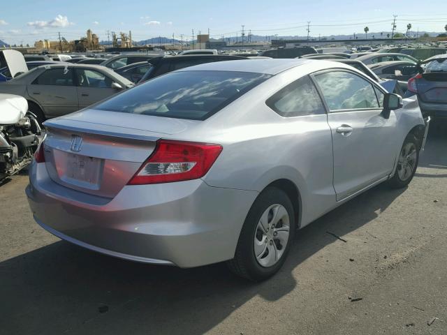 2HGFG3B57DH506394 - 2013 HONDA CIVIC LX SILVER photo 4