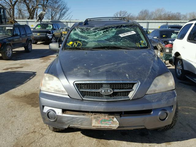 KNDJD733365517800 - 2006 KIA SORENTO EX BLUE photo 9