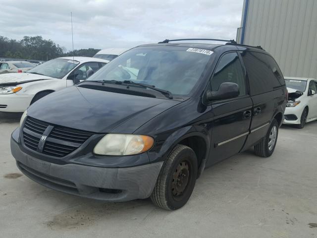 1D4GP25RX5B110470 - 2005 DODGE CARAVAN SE BLACK photo 2