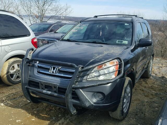 SHSRD78825U312501 - 2005 HONDA CR-V EX BLACK photo 2