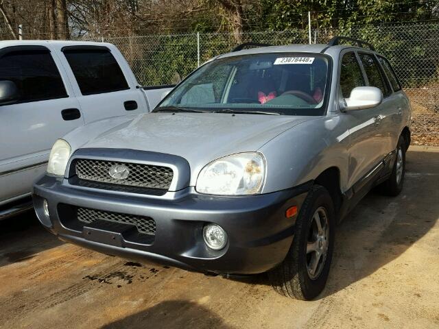 KM8SC83DX1U052948 - 2001 HYUNDAI SANTA FE G SILVER photo 2