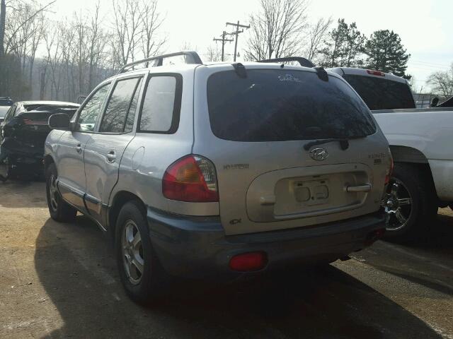 KM8SC83DX1U052948 - 2001 HYUNDAI SANTA FE G SILVER photo 3