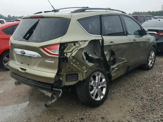 1FMCU0H9XDUC44804 - 2013 FORD ESCAPE SEL GREEN photo 4