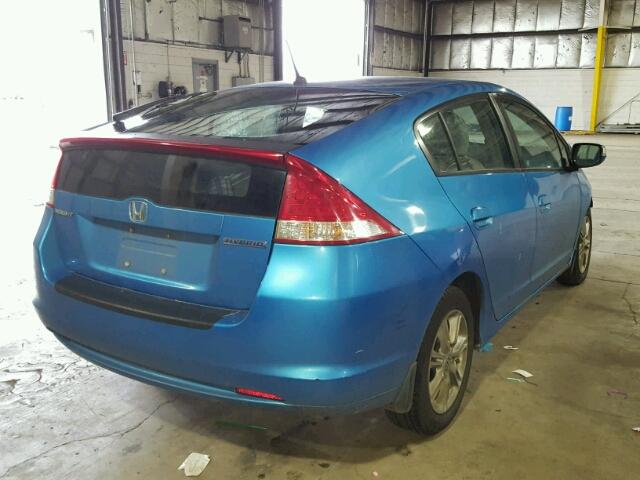 JHMZE2H72AS030658 - 2010 HONDA INSIGHT EX BLUE photo 4