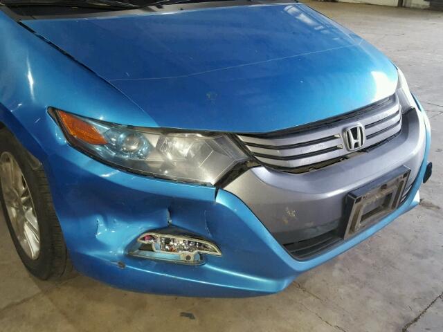 JHMZE2H72AS030658 - 2010 HONDA INSIGHT EX BLUE photo 9