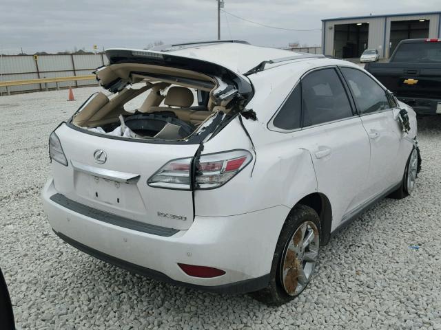 2T2ZK1BA8CC071580 - 2012 LEXUS RX 350 WHITE photo 4