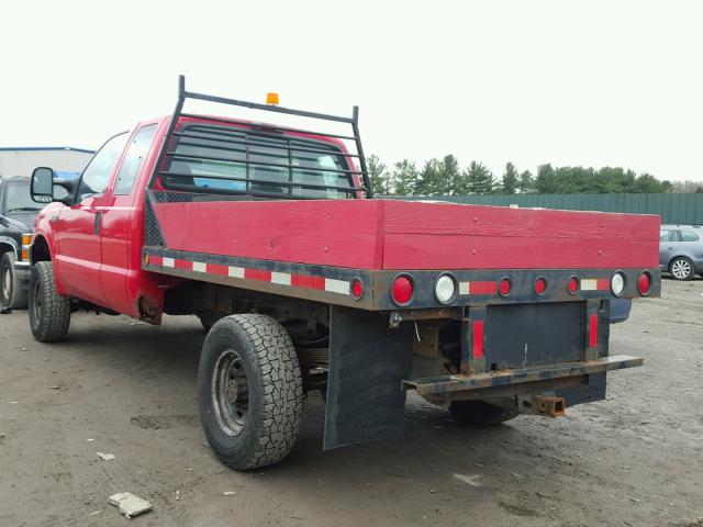 1FTNX21L84EA44357 - 2004 FORD F250 SUPER RED photo 3