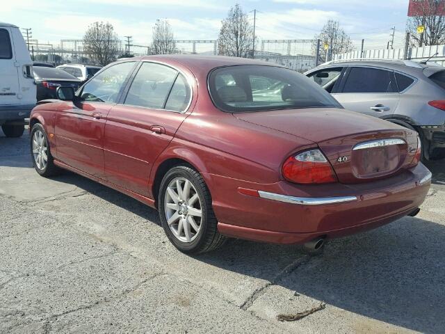 SAJDA01D7YGL13437 - 2000 JAGUAR S-TYPE RED photo 3