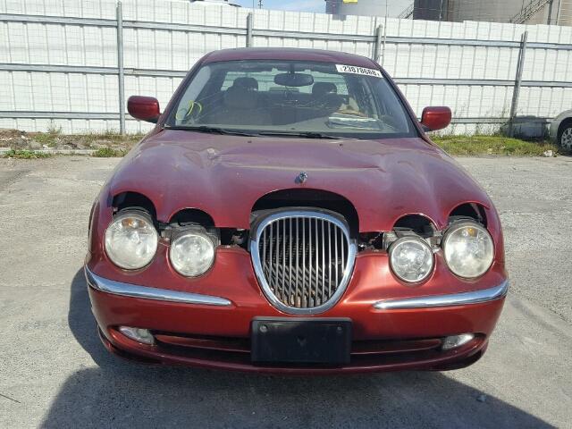 SAJDA01D7YGL13437 - 2000 JAGUAR S-TYPE RED photo 9