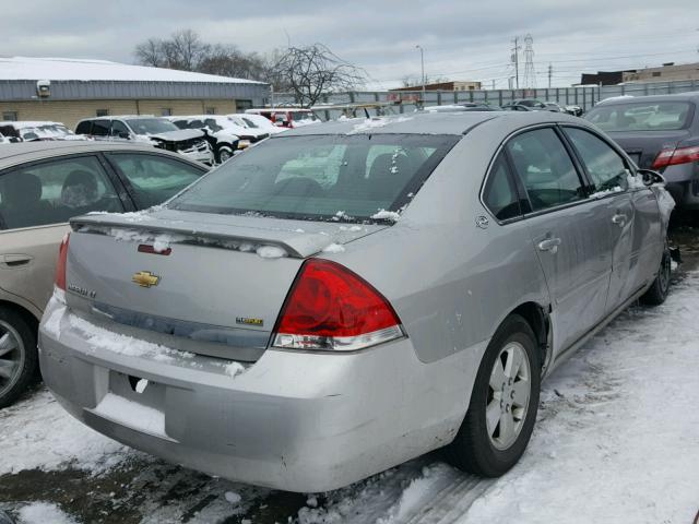 2G1WT58K989200244 - 2008 CHEVROLET IMPALA LT SILVER photo 4