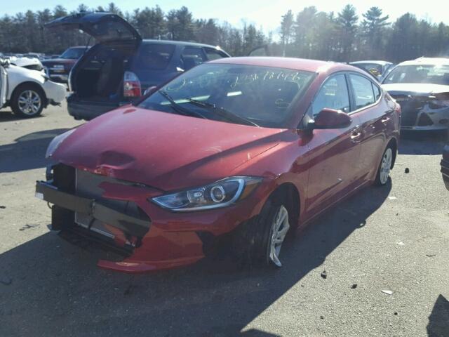 5NPD74LF5HH098042 - 2017 HYUNDAI ELANTRA SE RED photo 2