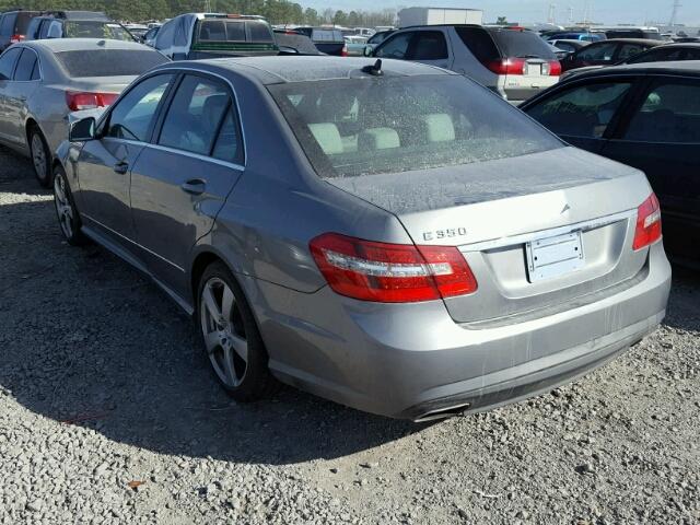 WDDHF5GB6BA390918 - 2011 MERCEDES-BENZ E 350 GRAY photo 3