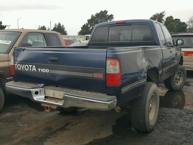 JT4UN24D9T0024491 - 1996 TOYOTA T100 XTRAC BLUE photo 4