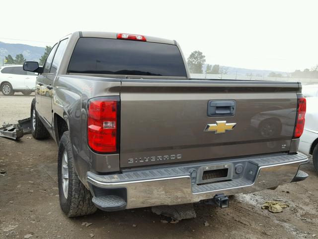 3GCUKREC7FG151988 - 2015 CHEVROLET SILVERADO BROWN photo 3