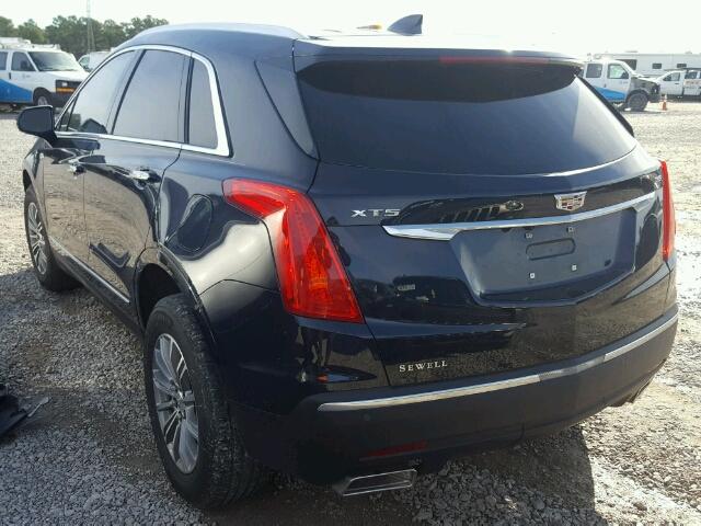 1GYKNBRS0HZ226499 - 2017 CADILLAC XT5 LUXURY BLUE photo 3