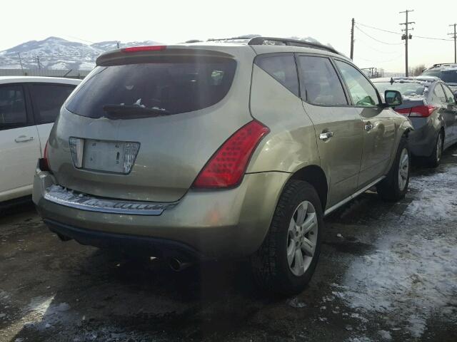 JN8AZ08T67W531627 - 2007 NISSAN MURANO SL GOLD photo 4