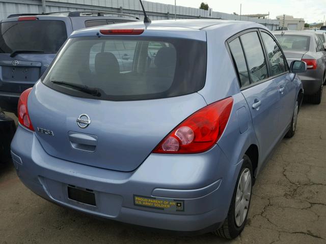 3N1BC1CP3BL476962 - 2011 NISSAN VERSA S BLUE photo 4