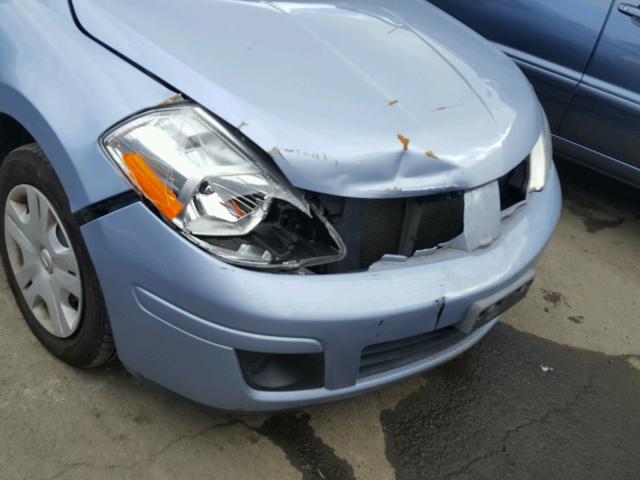 3N1BC1CP3BL476962 - 2011 NISSAN VERSA S BLUE photo 9