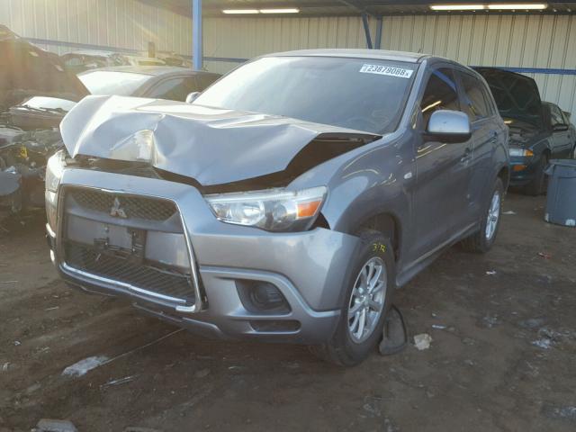 JA4AP3AU7BZ005126 - 2011 MITSUBISHI OUTLANDER GRAY photo 2