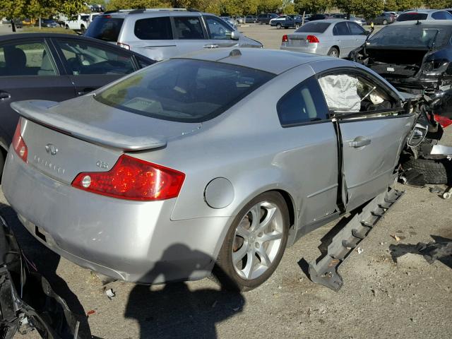 JNKCV54E34M804856 - 2004 INFINITI G35 GRAY photo 4