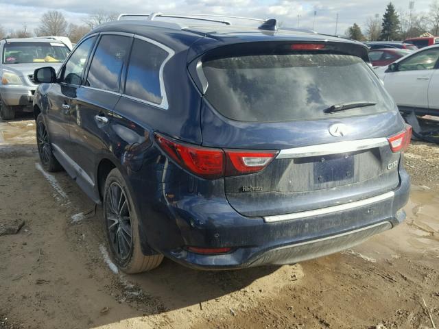 5N1AL0MM5GC509031 - 2016 INFINITI QX60 BLUE photo 3