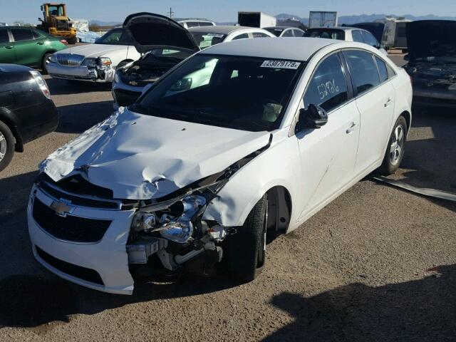 1G1PC5SB6D7177000 - 2013 CHEVROLET CRUZE LT WHITE photo 2