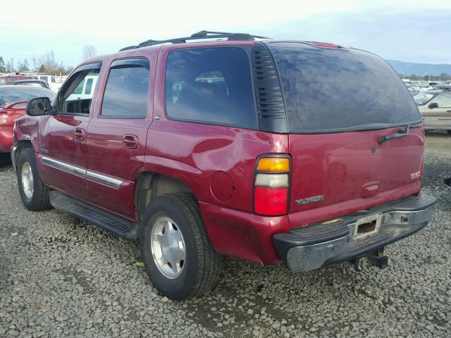 1GKEK13Z14R199355 - 2004 GMC YUKON MAROON photo 3