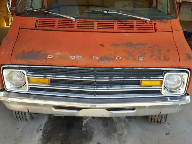 B11AE8K123017 - 1978 DODGE B100 RED photo 7