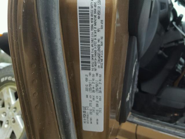 1C4AJWAG6FL694698 - 2015 JEEP WRANGLER S BROWN photo 10