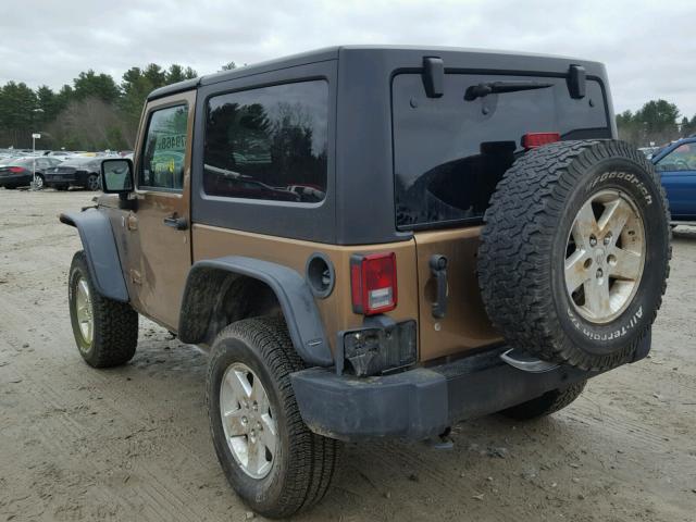 1C4AJWAG6FL694698 - 2015 JEEP WRANGLER S BROWN photo 3